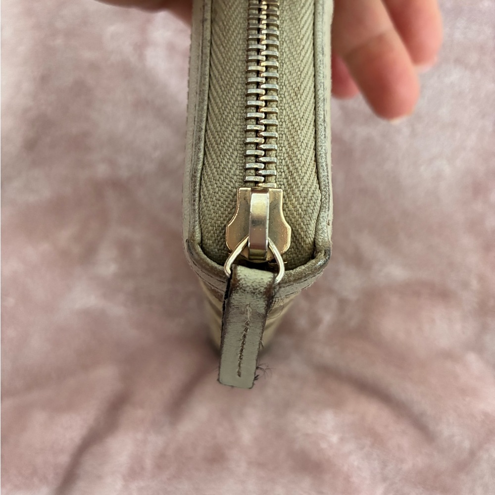 Gucci Beige and Brown GG Canvas Women’s Wallet Vintage - Picture 5 of 12